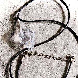 Clarity Clear Crystal Pendulum Necklace